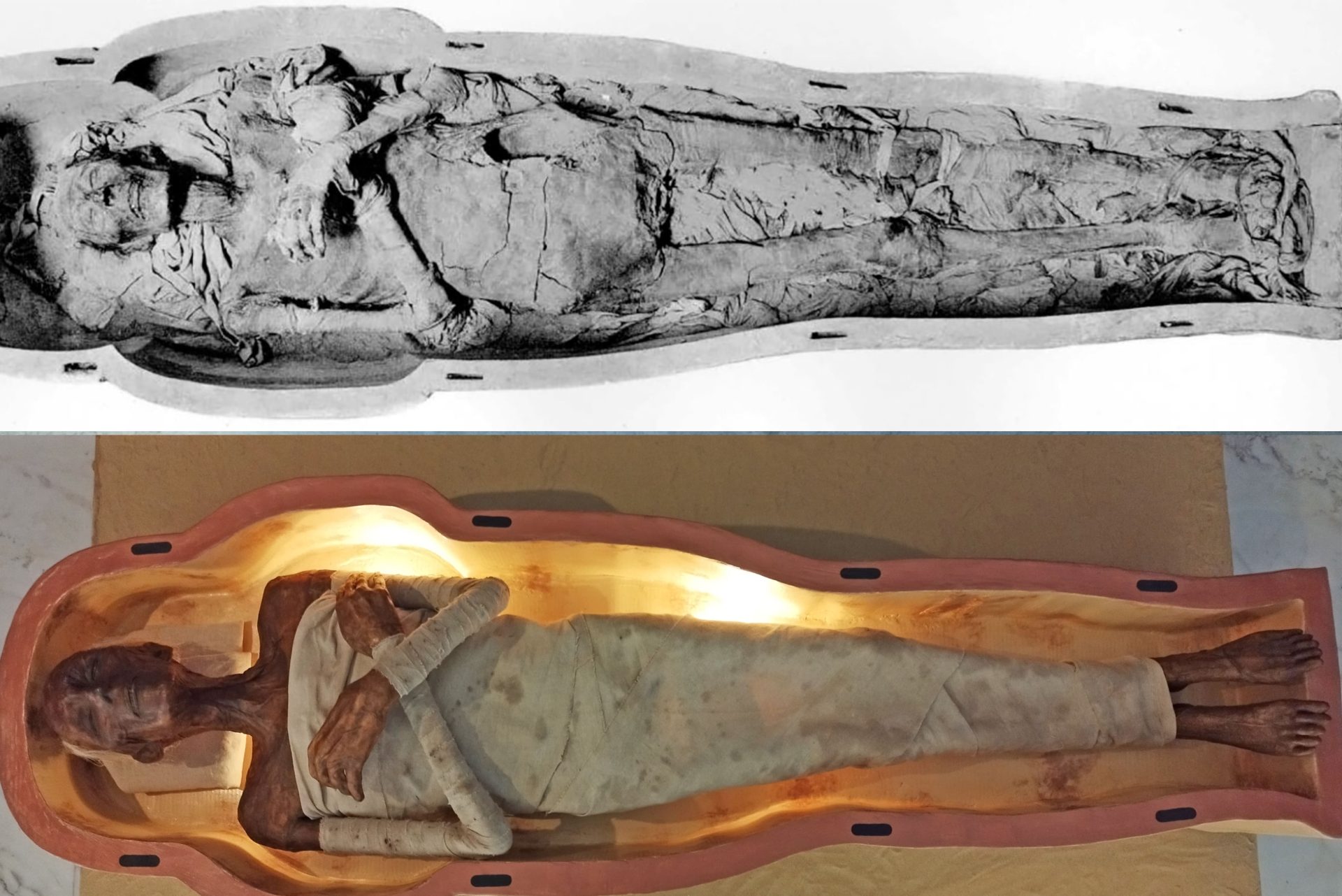 La copia della mummia del faraone Ramses II