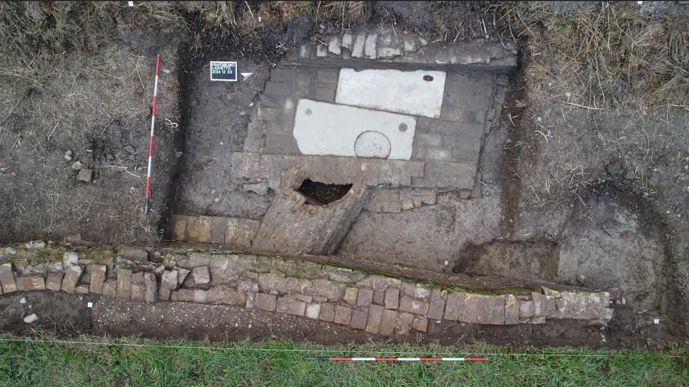 La struttura post-medievale riemersa In località Fraforeano di Ronchis (Foto: SAPAB FVG)