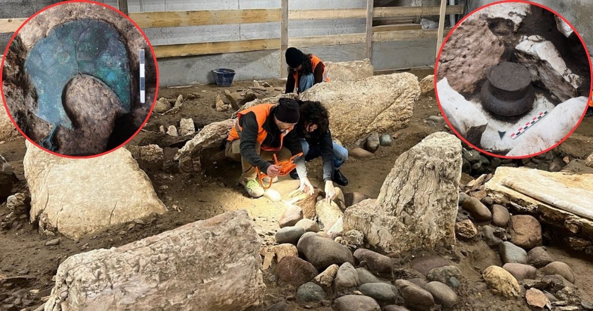 Scavo della necropoli di Trento