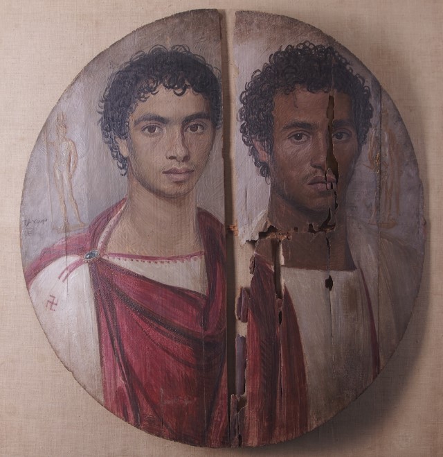 “Tondo dei due Fratelli”, restaurato al Cairo il celebre ritratto del Fayum: dal 5 novembre in mostra a Roma all’Ara Pacis