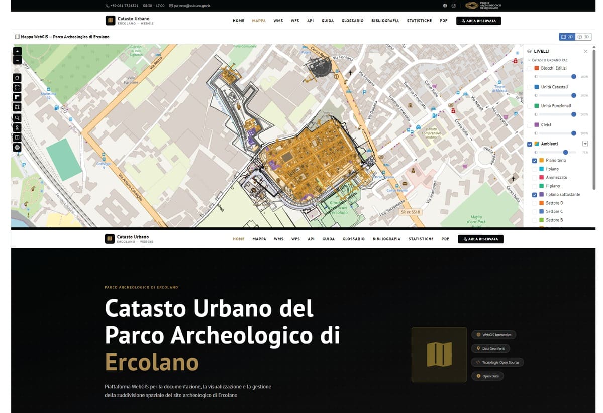 Ercolano, online il Catasto Urbano: una mappa digitale dagli isolati ai singoli ambienti